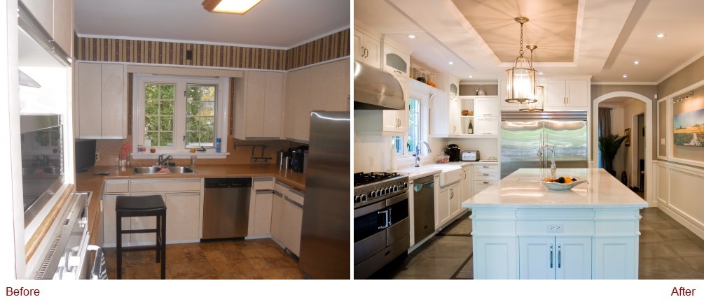 Before and After Photo - IDEATE Interior Design